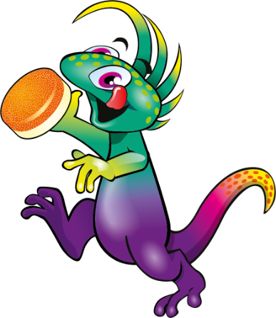 Gomita Acidul con forma de lagarto y textura llamativa